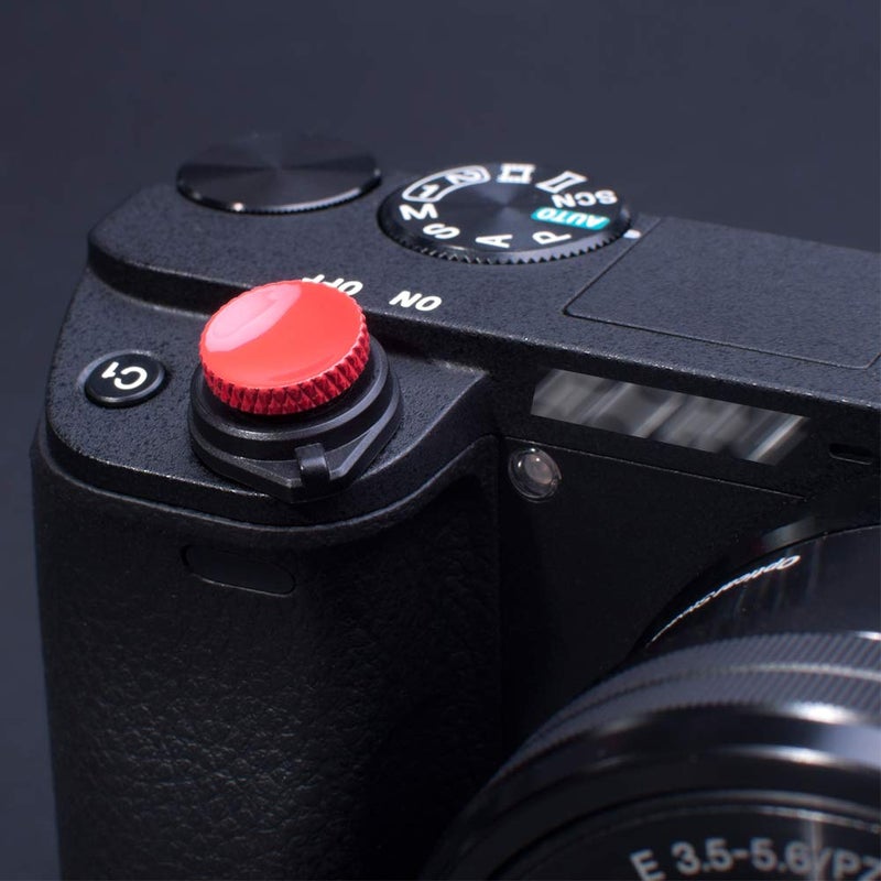 VKO Camera Soft Release Shutter Button Cap for ZV-1 ZV1 RX100M7 RX100M6 RX100M5 RX100M4 RX100M3 A6000 A6100 A6300 A6400 A7R A7S A7 Flat Surface Cameras Shutter Button Red(2 Pack) - Image 5
